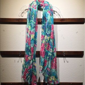 LOFT floral summer scarf